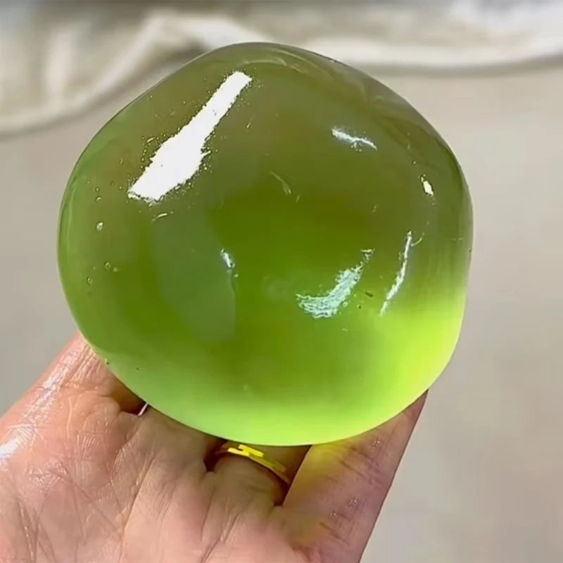 Balle Anti-Stress Squishy Maltose Transparente – Jouet Sensoriel à Rebond Lent