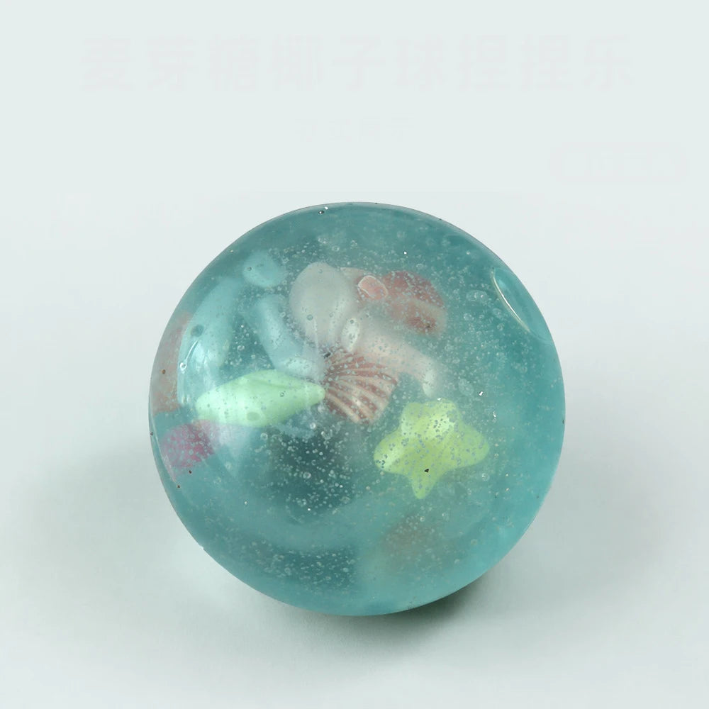 Balle Anti-Stress Squishy Maltose Transparente – Jouet Sensoriel à Rebond Lent