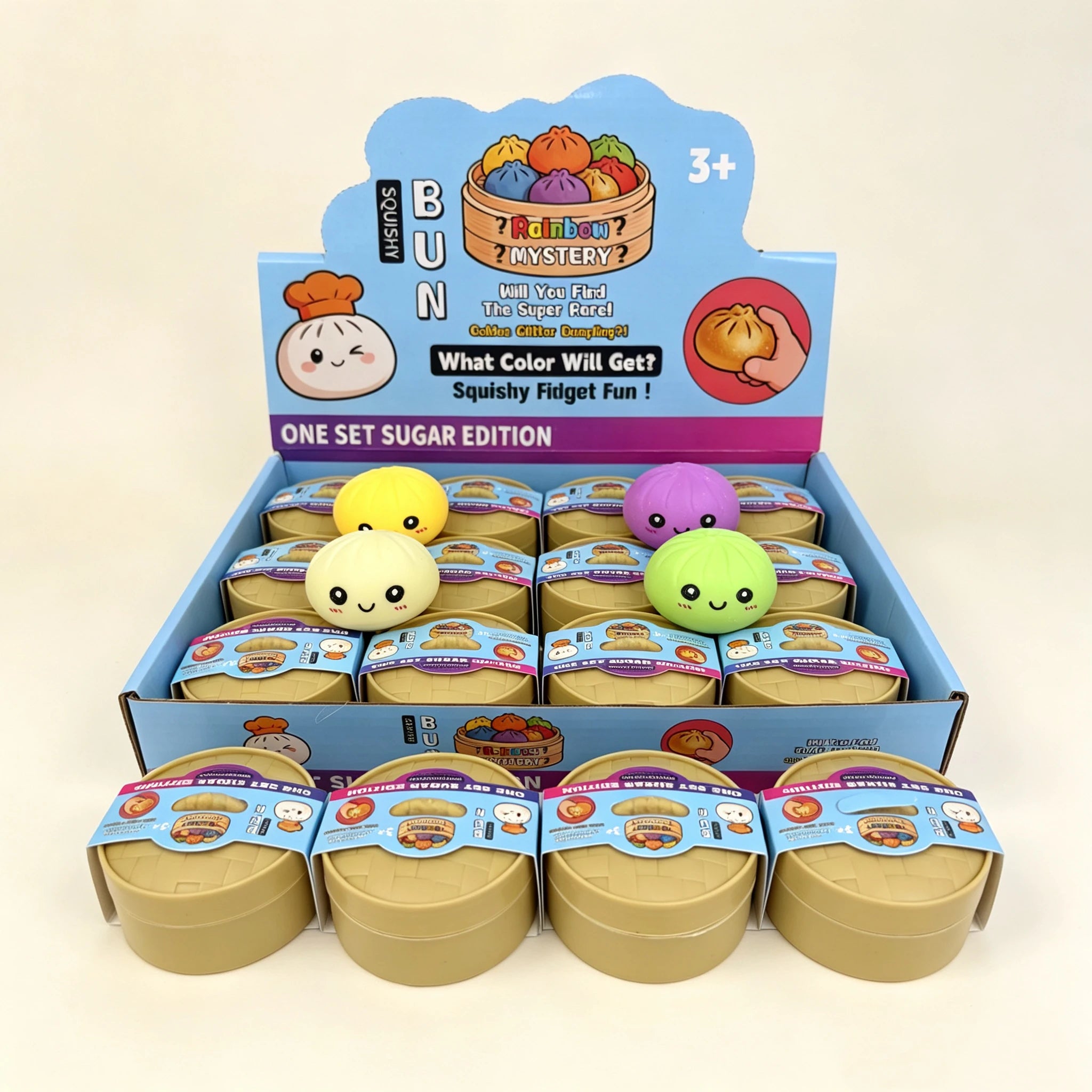 🥟 Blind Box Colorful Squishy Dumpling – Sensory Stress-Relief Toy